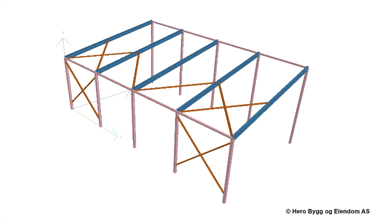 Redskapsbod 7,8 x 8,3 meter, Etne